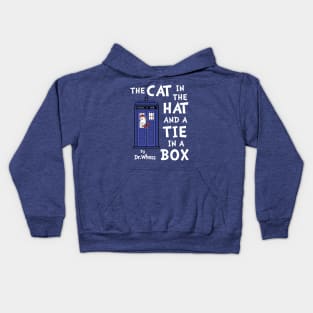 The Cat in the Hat and a Tie in a Box Kids Hoodie